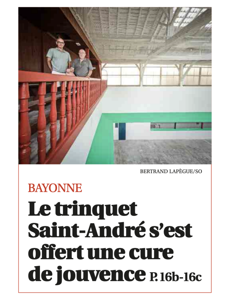 Le trinquet Saint-André retrouve son éclat!